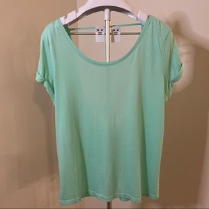 Mint colored backless tee PINK Victoria’s Secret